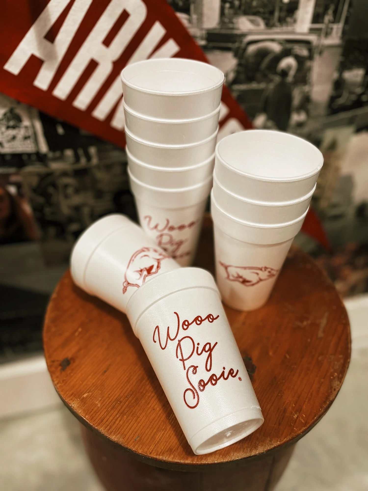 Wooo Pig Sooie Razorback Foam Cups 3 Wooo Pig Sooie Razorback Foam Cups - Image 3