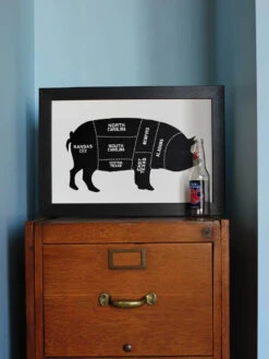 Old Try: Whole Hog Print - 13x20 -Home Goods Store image 1b6d73ce 4351 454d 94a0 1859e3c39670