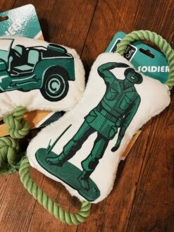 Retro Soldier Dog Toy