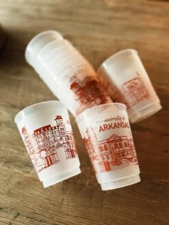 University Of Arkansas Campus Skyline Reusable Cups 29 University Of Arkansas Campus Skyline Reusable Cups -Home Goods Store image 1f1b2871 9fce 4e39 8082 3288f5a06a11