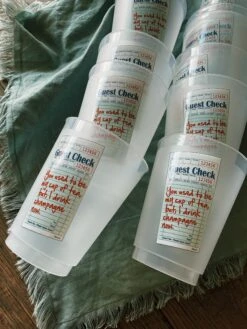 Cup Of Tea Guest Check Reusable Cups -Home Goods Store image 1f1d0385 b15d 4c93 8211 51aa0b53d53a