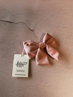 Petal Pink Lady Dog Bow - Small