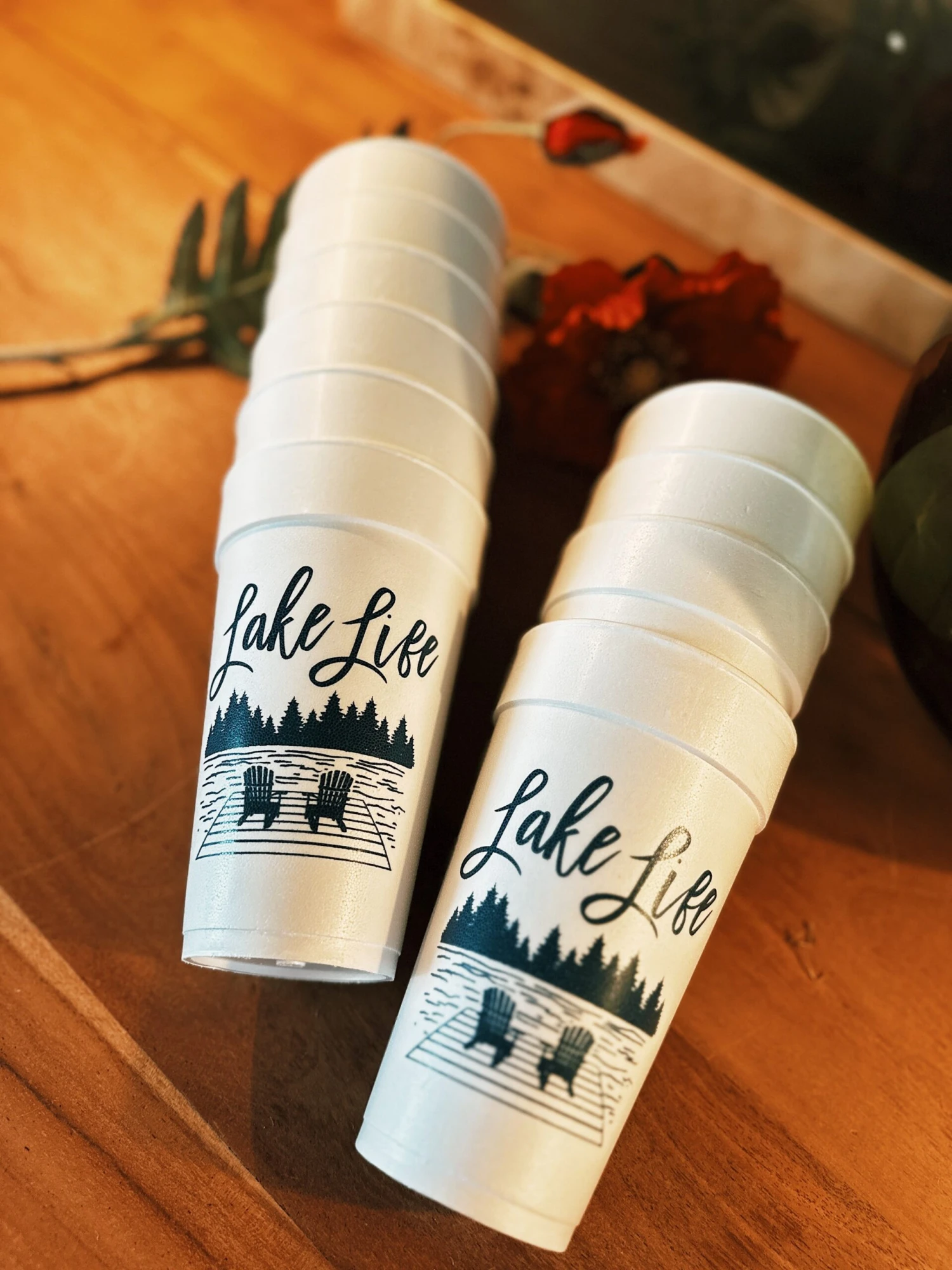 Lake Life Chairs Foam Cups 2 Lake Life Chairs Foam Cups - Image 2