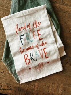 Land Of The Free Kitchen Towel