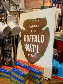 Old Try: Paddle Buffalo Print - 13x20 -Home Goods Store image 2b1f2c6d a7a8 45d3 a47e aec7733a3b32