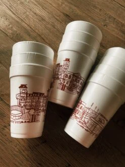 University Of Arkansas Skyline Foam Cups -Home Goods Store image 2d21e067 108e 4da3 888a 4411ab784fe1