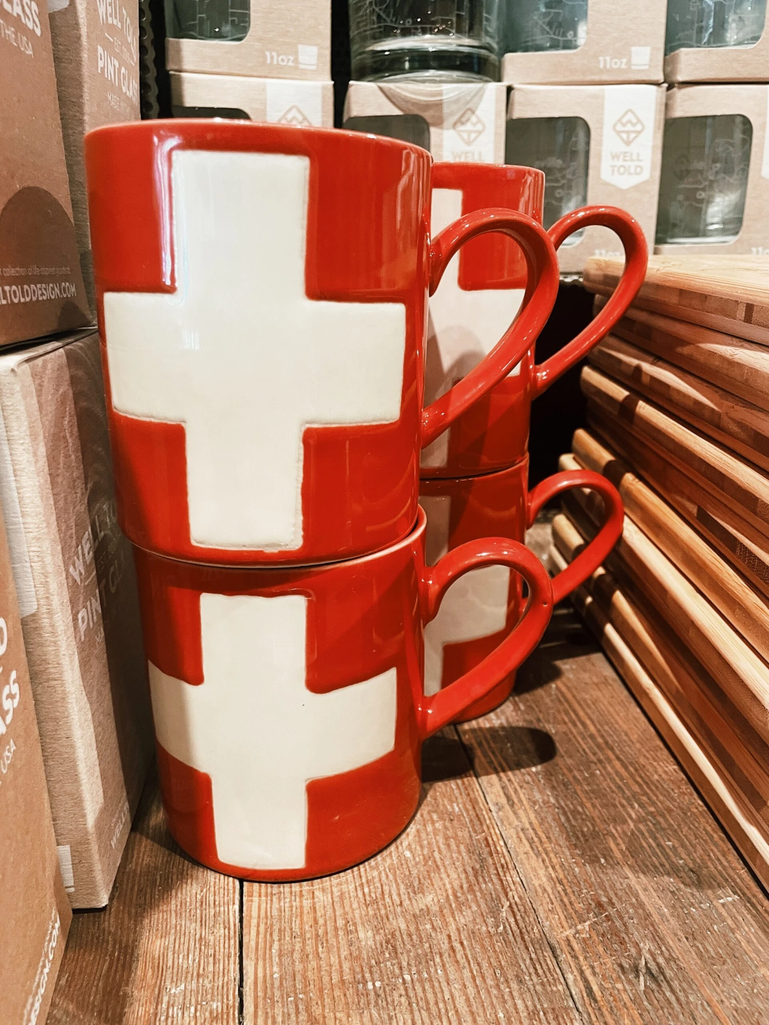 Swiss Cross Mug - Red W/ White Cross 1 Swiss Cross Mug - Red W/ White Cross