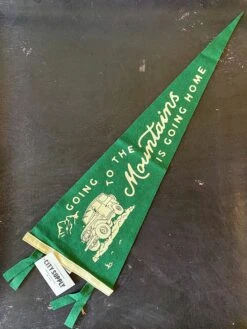 Oxford Pennant: Going To The Mountains Is Going Home Pennant -Home Goods Store image 2f2d1ae4 c776 4a9b b770 ba9286292b04