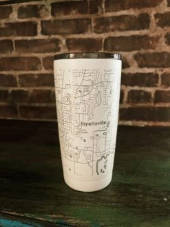 Fayetteville, AR Map Insulated Tumbler -Home Goods Store image 352d273e ff56 4e77 9031 7f0d74585b86