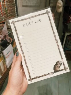 Daily Log Watercolor Notepad