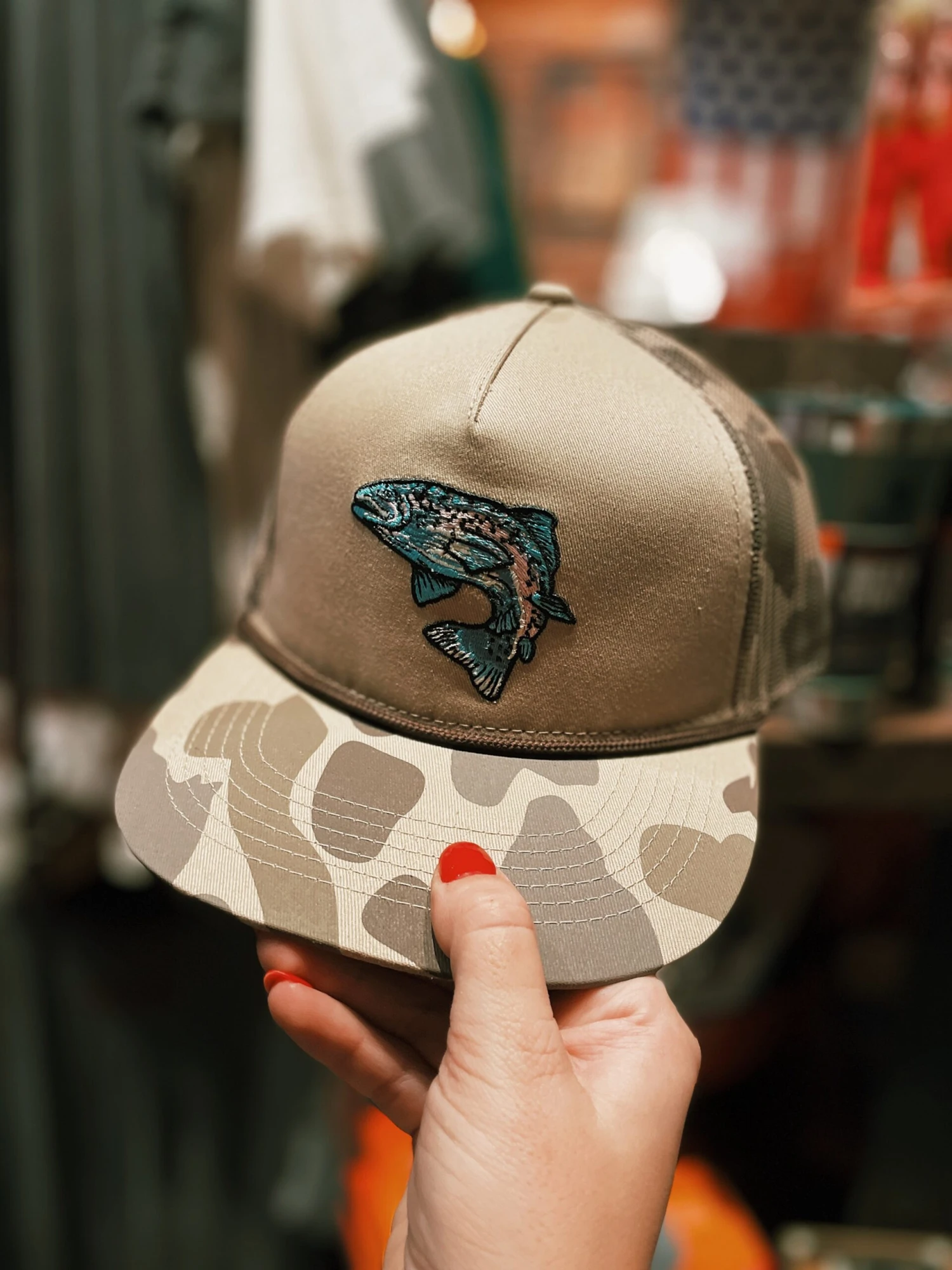 Burlebo: Retro Camo Trout Cap 4 Burlebo: Retro Camo Trout Cap - Image 4