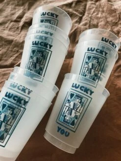 Lucky You Reusable Cups 7 Lucky You Reusable Cups -Home Goods Store image 54810041 7986 48c0 a05b d9de10d5d4f6
