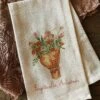 Fayettevillle, AR Tied Bundle Of Flowers Dish Towel