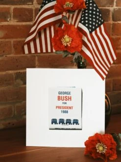 Match South: Vintage George Bush Election 1988 Print