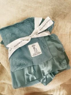 Little Giraffe: Luxe Baby Blanket - Cornflower
