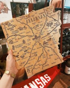 Arkansas Map Serving Board -Home Goods Store image 731dc6f8 b041 4d43 9874 0bec6aa33c9c