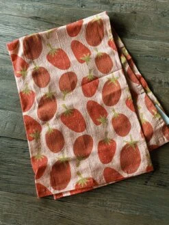 Strawberry Flour Sack Towel