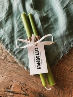 Taper Candle Set - Avocado