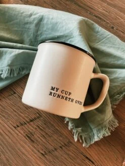 My Cup Runneth Over Coffee Mug