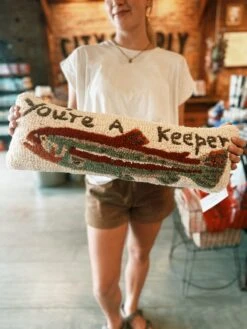 You're A Keeper Hook Pillow