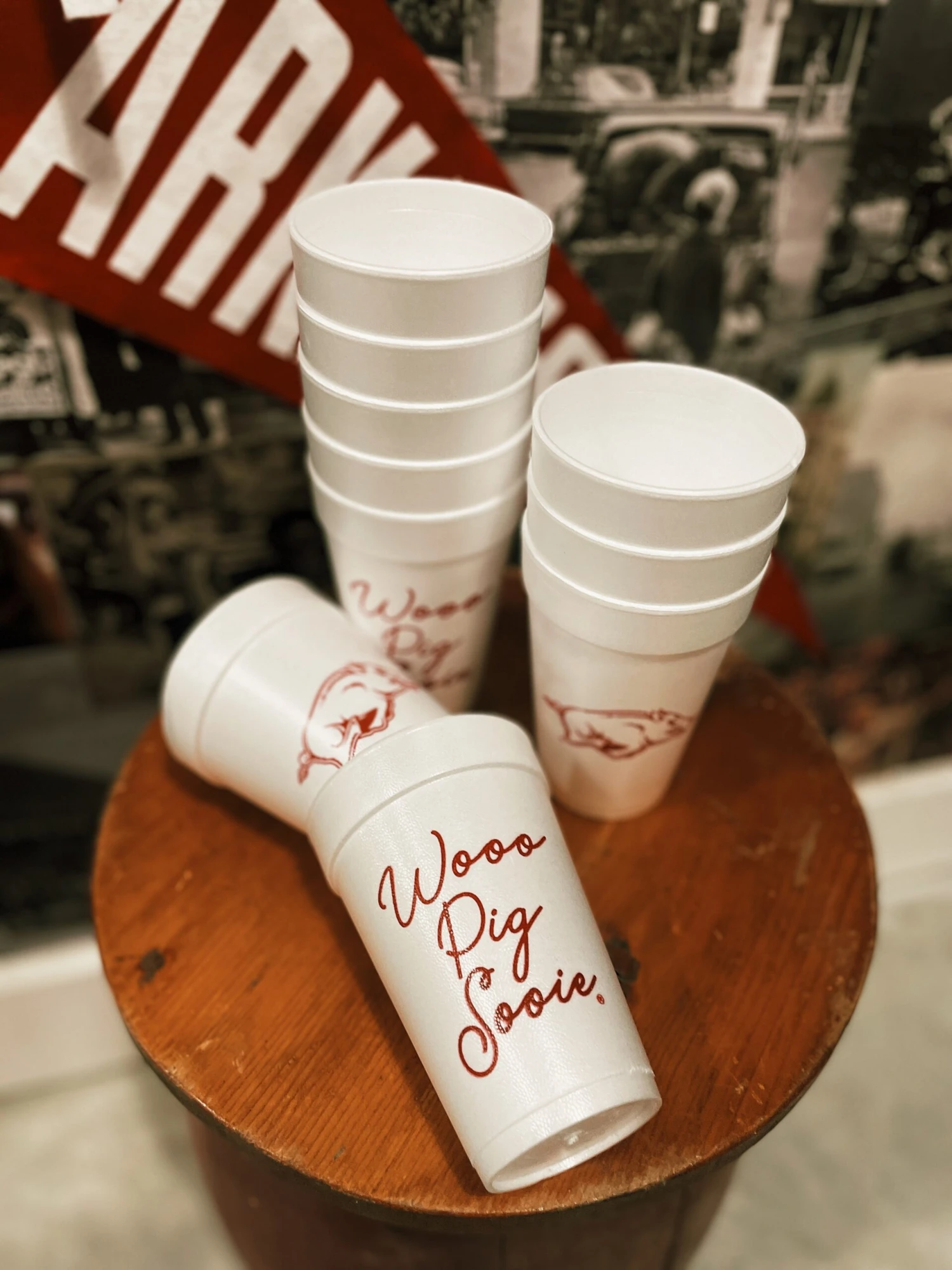 Wooo Pig Sooie Razorback Foam Cups 4 Wooo Pig Sooie Razorback Foam Cups - Image 4