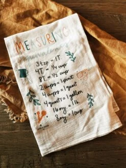Measuring Equivalents Tea Towel