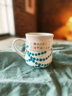Happy Birthday Garland Mug