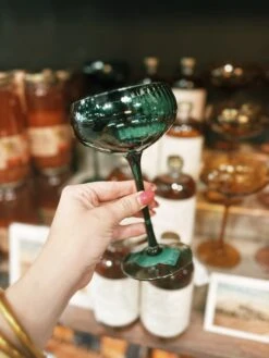 Coupe Glass - Green