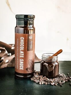 Chocolate Sauce W/ Bourbon Smoked Cacao Nibs & Bourbon