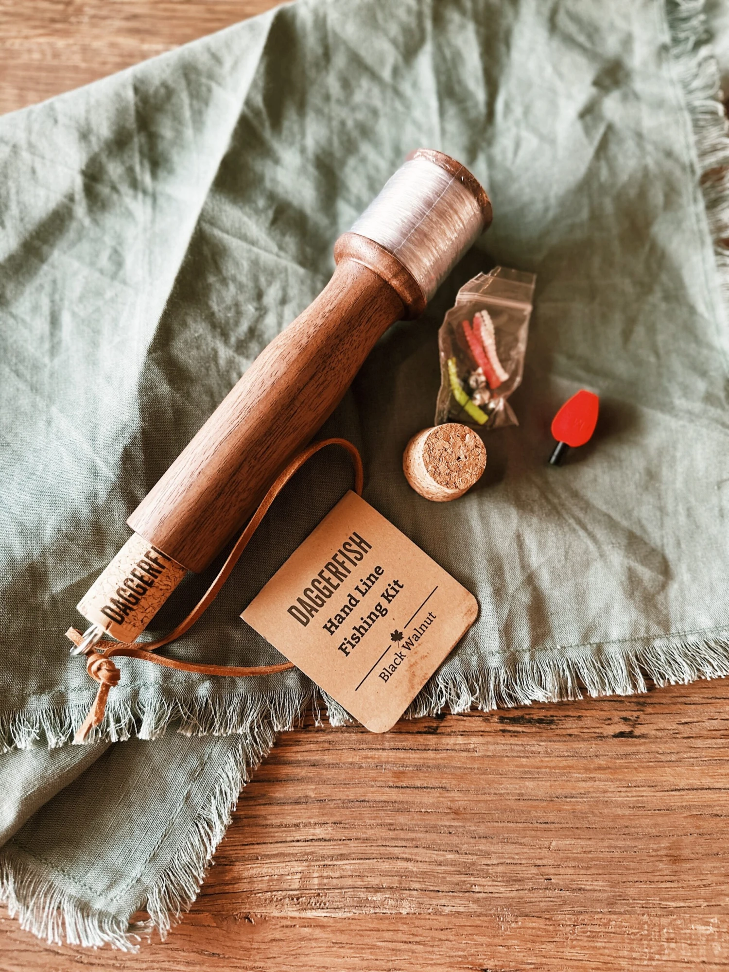 Daggerfish: Black Walnut Handreel 1 Daggerfish: Black Walnut Handreel