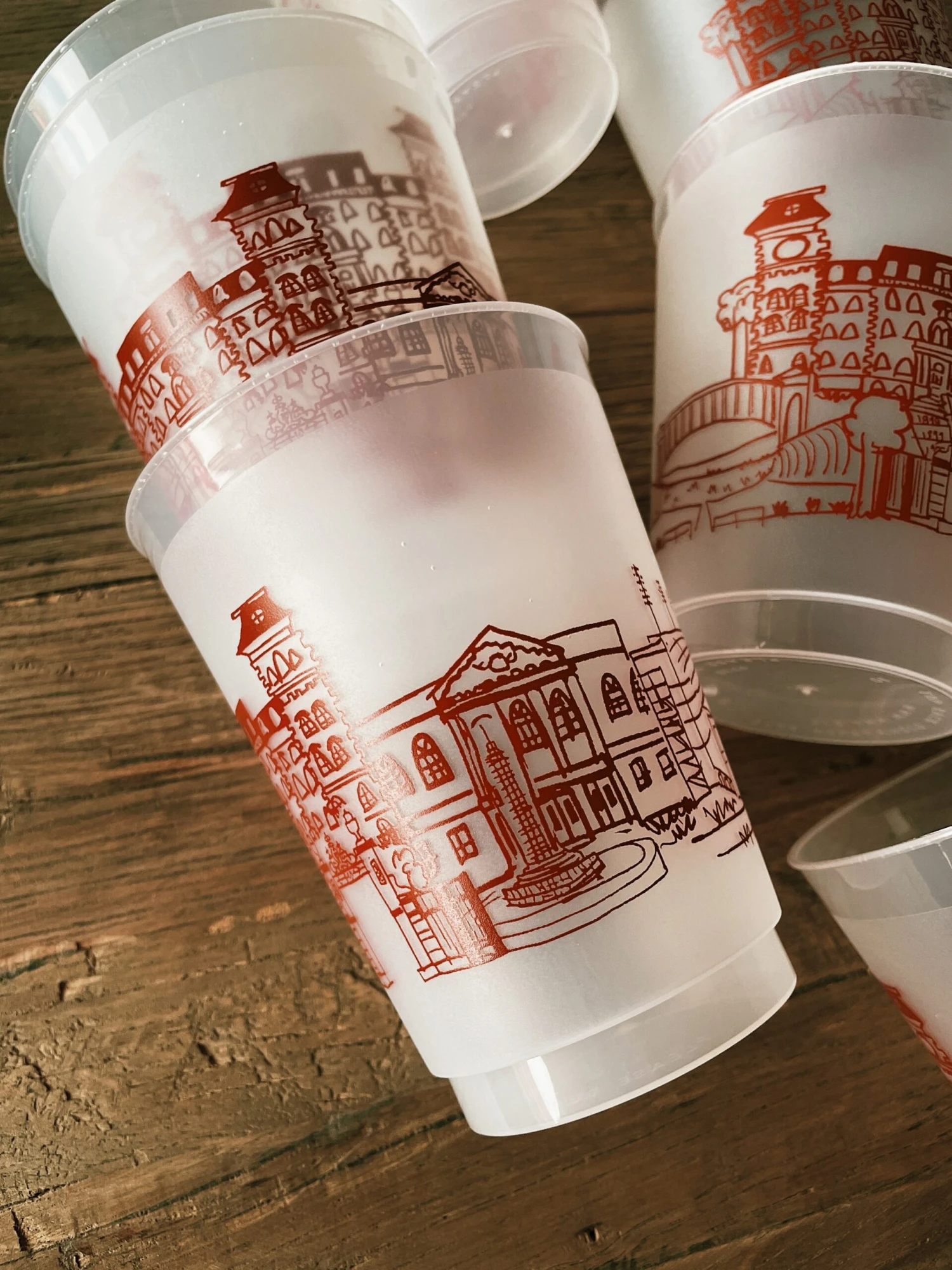 University Of Arkansas Campus Skyline Reusable Cups 11 University Of Arkansas Campus Skyline Reusable Cups - Image 11
