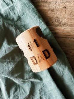 #1 Dad Wooden Drink Sleeve