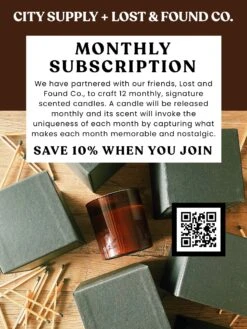 City Supply X Lost And Found Collective Monthly Subscription -Home Goods Store image caec2575 865d 460b a411 acc5fff7acc9
