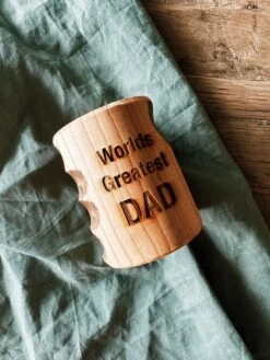Worlds Greatest Dad Wooden Drink Sleeve