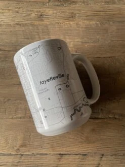 Fayetteville, AR Map Mug