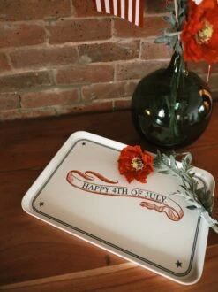 Happy 4th Of July Serving Tray
