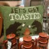 Let's Get Toasted Bear Hook Pillow