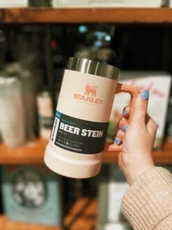 Stanley: The Big Grip Beer Stein - Limestone -Home Goods Store image e8587fbd 8a4a 44f1 a467 9dd2e4313703