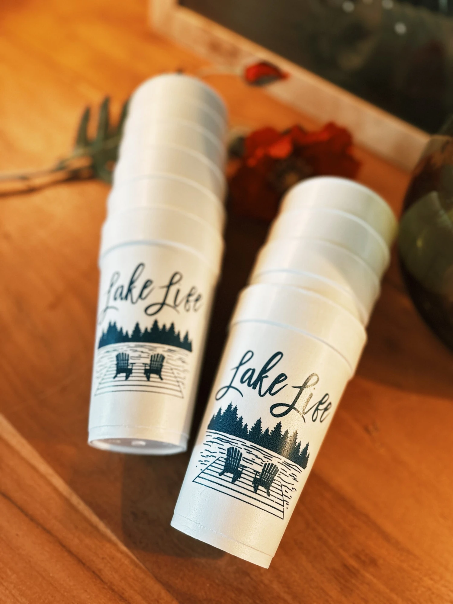 Lake Life Chairs Foam Cups 1 Lake Life Chairs Foam Cups