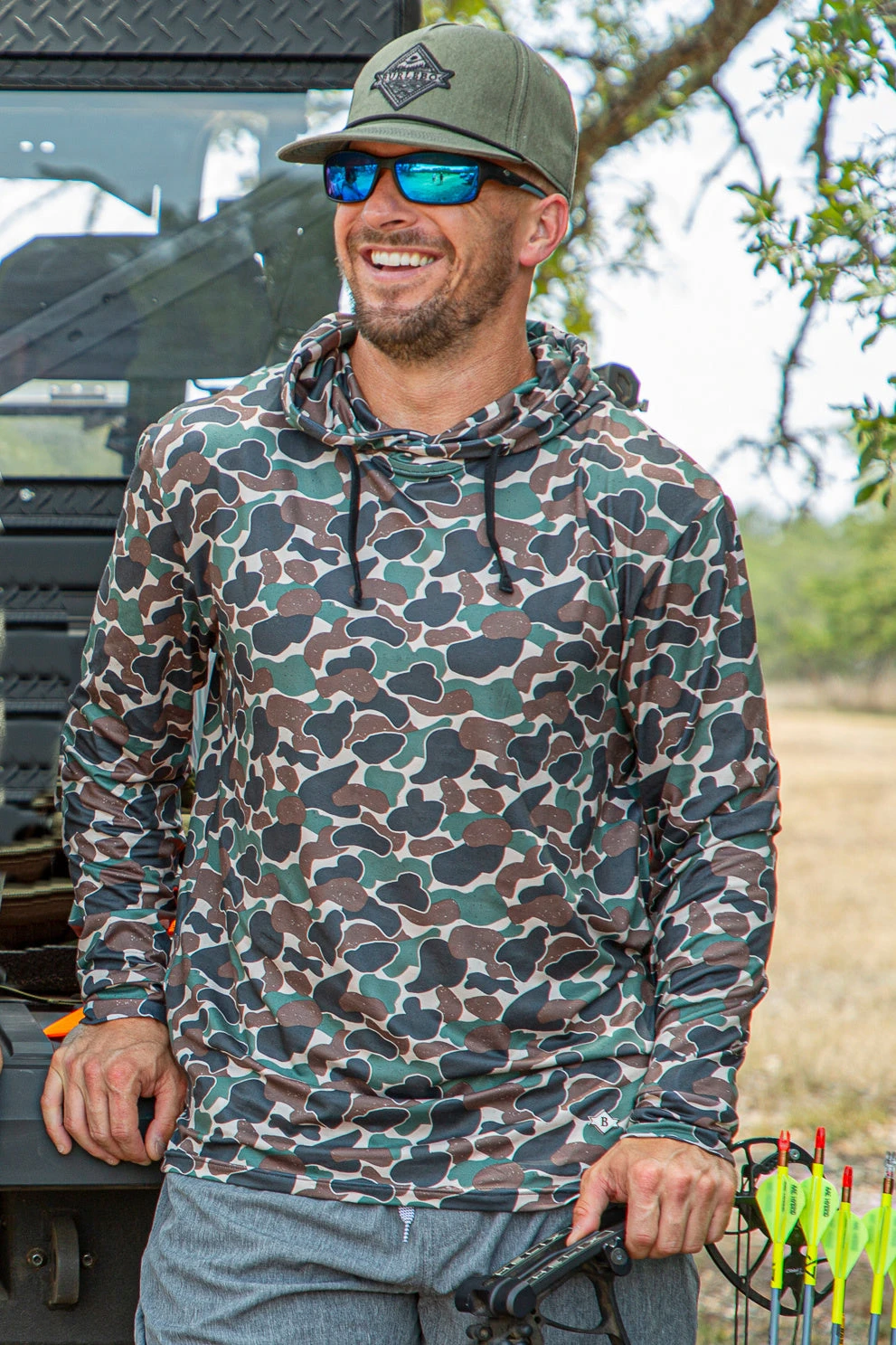 Burlebo: Performance Hoodie - Throwback Camo 2 Burlebo: Performance Hoodie - Throwback Camo - Image 2